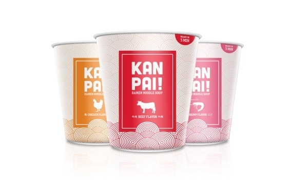 KAN PAI! Ramen Noodle Soup on Behance #packaging #asian