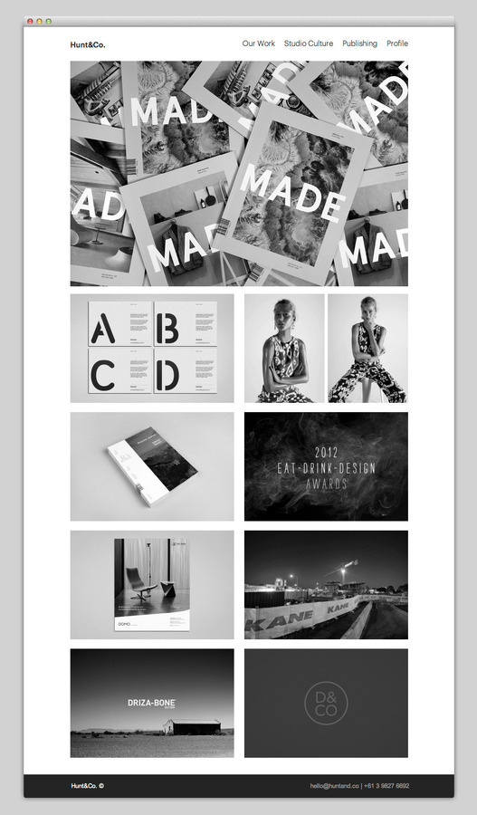 Hunt&Co #design #website #grid #layout #web