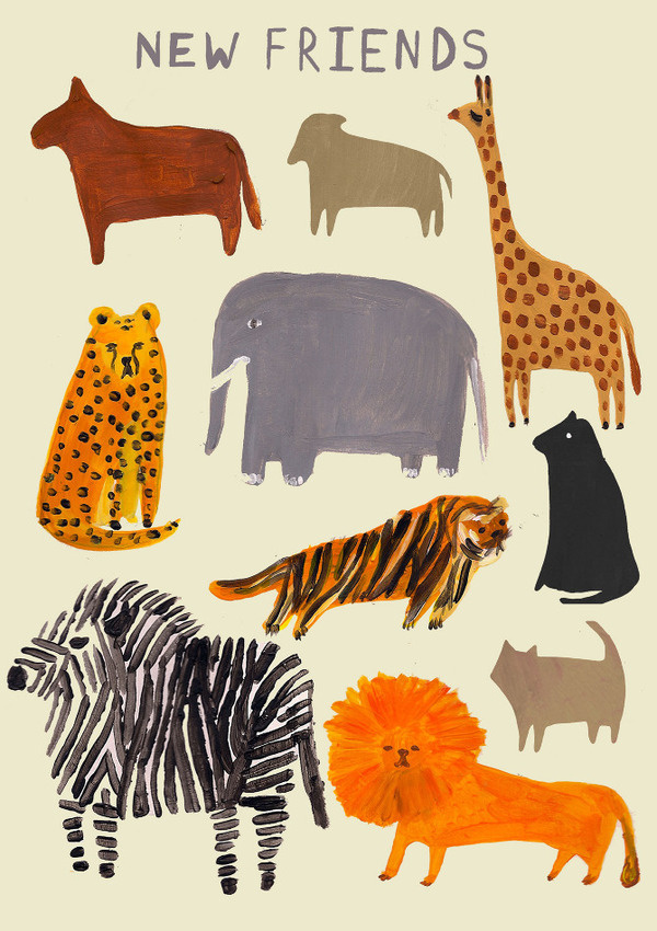 Zoo Friends Laura Gee Illustration #illustration #friends #animals