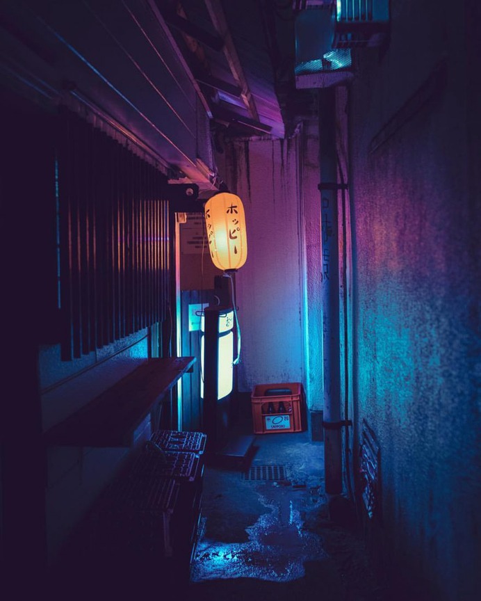 Cyberpunk and Electric Nights of Tokyo by Liam Wong