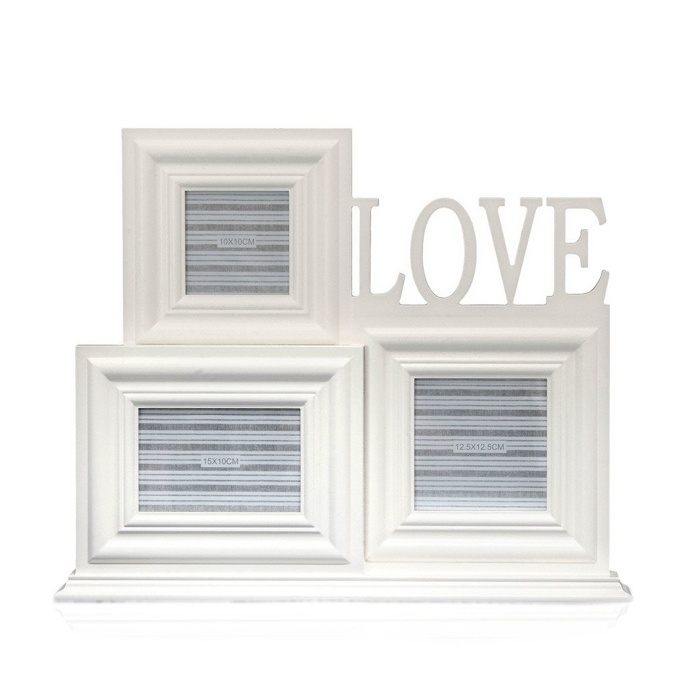 Multi Pic 'Love' Collage Photo Frame, 49cm x 41cm, Set of 3