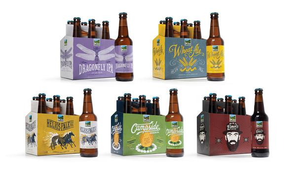 Young & Laramore Upland Brewing Co #brewery #beer #packaging #upland #craft #brewing #company