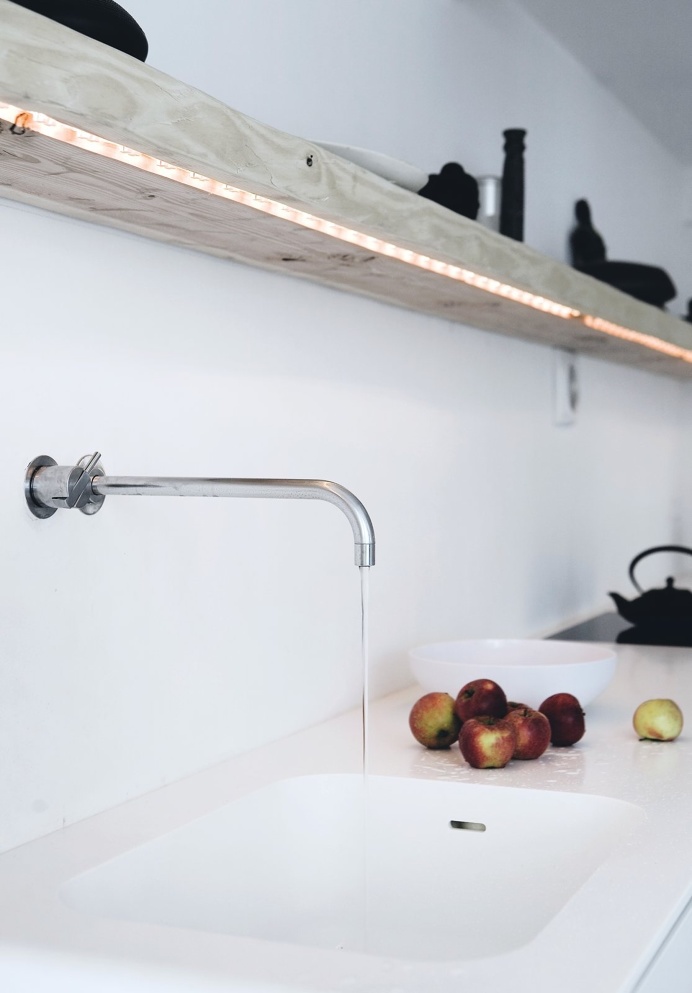 Sink. Vedbæk House I by Norm.Architects. #sink #tap #vedbækhousei #normarchitects