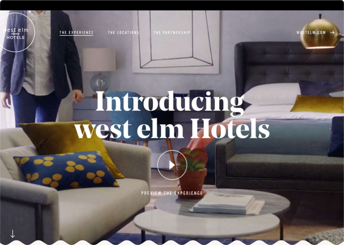 west elm Hotels, by Heco