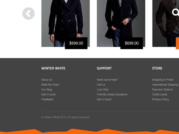 Drbl #webdesign #interface #navigation #footer