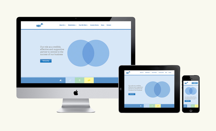 UPP Corporate responsive website design