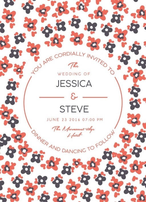 Morning Flowers - Wedding Invitations #wedding #invitation #weddinginvitaion #weddinginspiration #design #print #paper