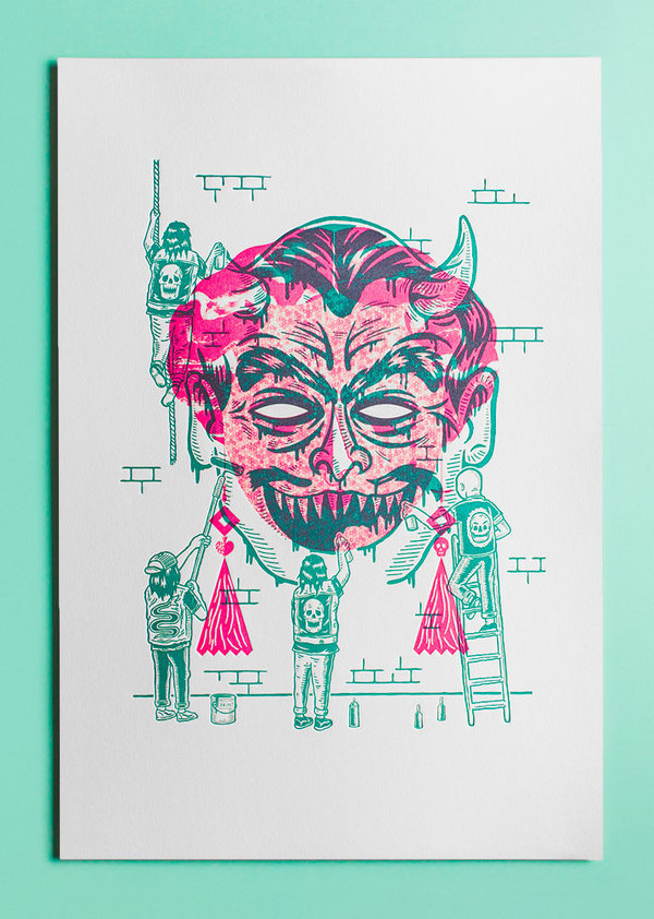 Rituals Malade Pathetics x Eirian Chapman #print #screen #illustration #exhibit #overprint