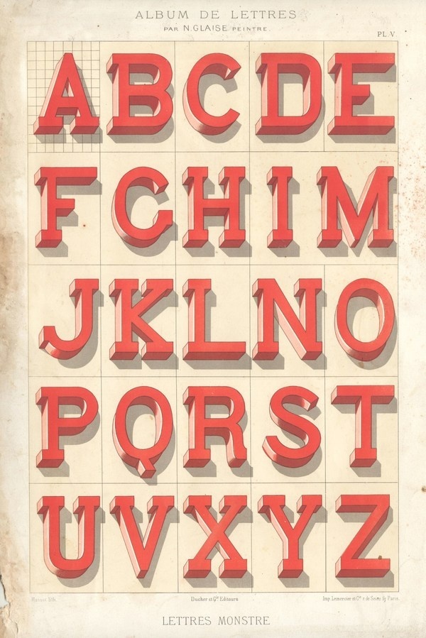 Alphabets_1 #alphabet #vintage #dimension #typography