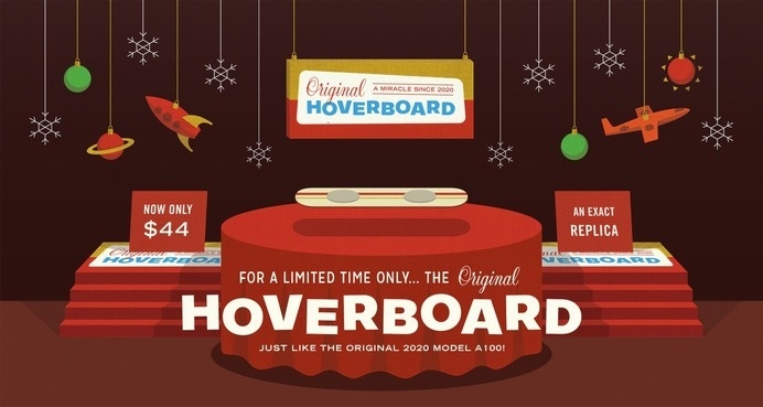 Future 52 : The Original Hoverboard by Riley Cran #lettering #display #riley #cran #illustration #window #future #hoverboard