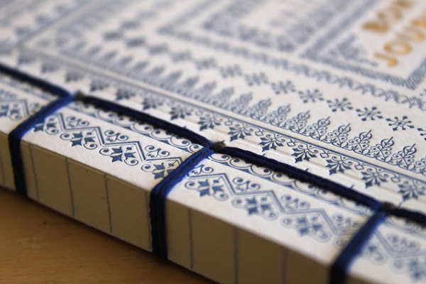 Bon Journal, letterpress #binding #books