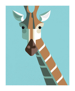 Giraffe by Josh Brill #icon #iconic #picto #animal #giraffe #geometric