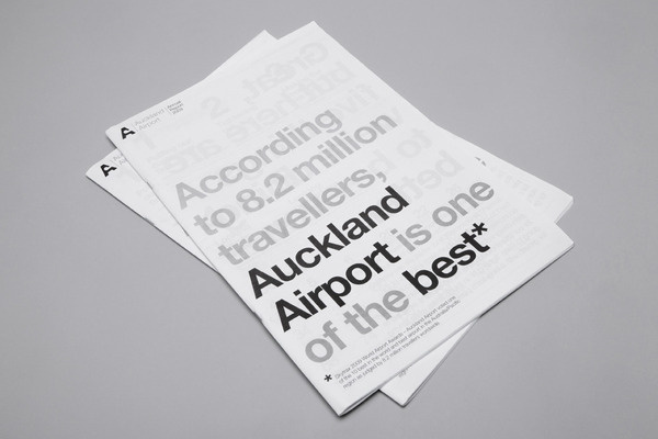 Auckland International Airport mike collinge design / identity / art direction #helvetica