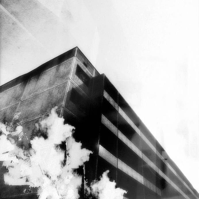 MEGACITY FALLING 02 #white #black #johansson #digital #art #and #daniel