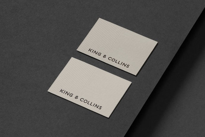 King Collins - Mindsparkle Mag Pop & Pac Studio designed the branding for King & Collins – the premier destination for those seeking a new kind of practice, with the history and experience of a well-established law firm. #logo #packaging #identity #branding #design #color #photography #graphic #design #gallery #blog #project #mindsparkle #mag #beautiful #portfolio #designer