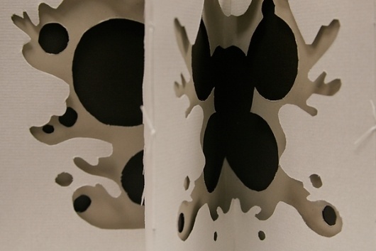 Rorschach Book on the Behance Network #cut #arielle #book #winchester #organic #rorsach #paper