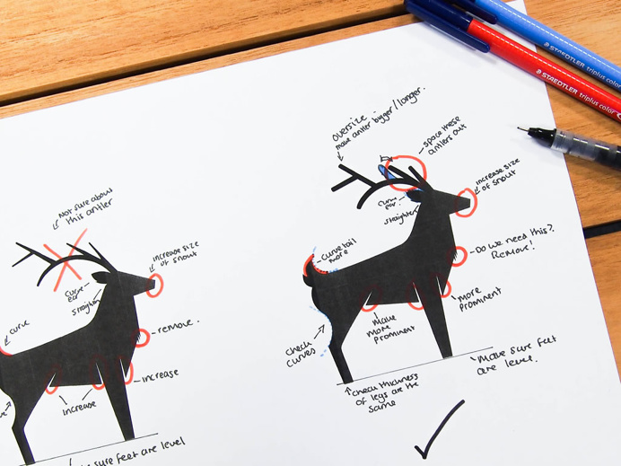 Identity sketches for Blue Stag #sketch #bluestag #branding #logo #mark