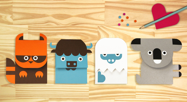 DIY Wee Alphas Valentines | Wee Society #wee #valentine #diy #society #animal