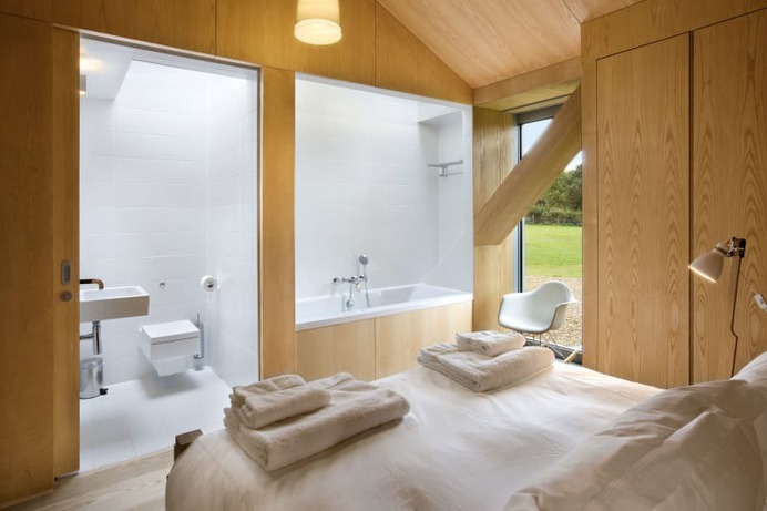 MVRDV, Mole Architects, Edmund Sumner · interior by Studio Makkink & Bey #interior #barn #suffolk #architecture #wood #colorfull