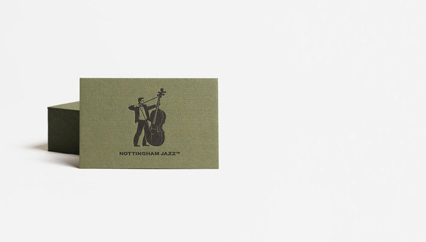 Nottingham Jazz — Glad #stamp #business #card #stationery #foil