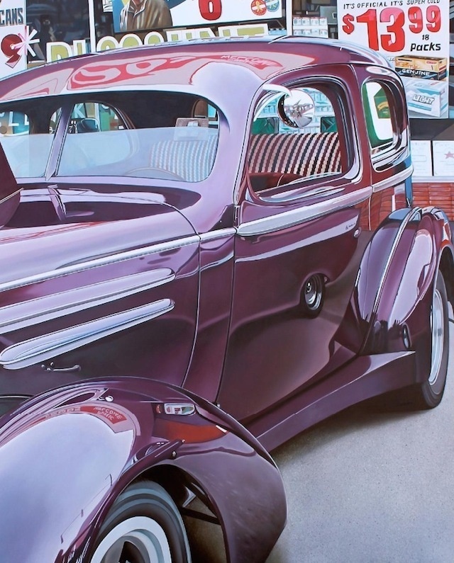 Realistic Old Polished Cars Paintings -8 #painting #car #art #realistic