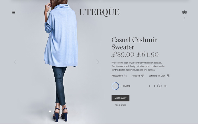 Uterque #ecommerce #web #cart #shopping