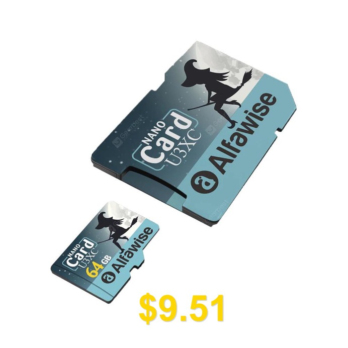 Alfawise #Limited #Edition #Halloween #High #Speed #​​2 #In #1 #64GB #Micro #SD #Card #Pack #- #MULTI