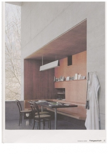 Tennis with Apollo via A&H #zumthor #chair #book #cover #peter #architecture #table