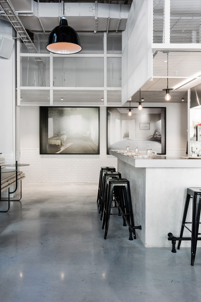 Usine Restaurant by Richard Lindvall #restaurant #interior #Stockholm #concrete