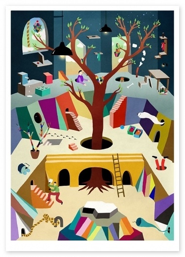 Interior - Hvass&Hannibal #poster #colors #art