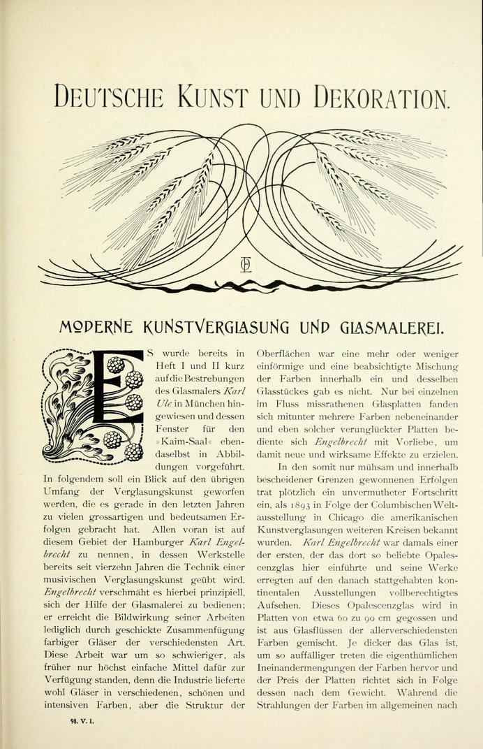 Deutsche kunst und dekoration : Koch, Alex. (Alexander), 1860-1939 : Free Download, Borrow, and Streaming : Internet Archive