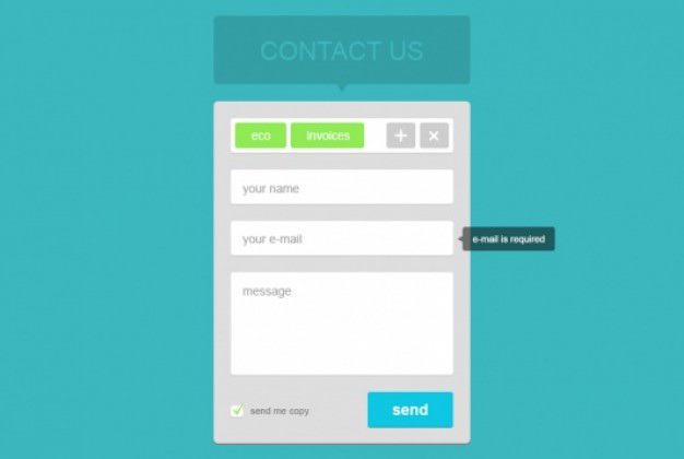 Contact form widget in flat design Free Psd. See more inspiration related to Design, Flat, Contact, Flat design, Form, Psd, Block, Contact form, Horizontal and Widget on Freepik.