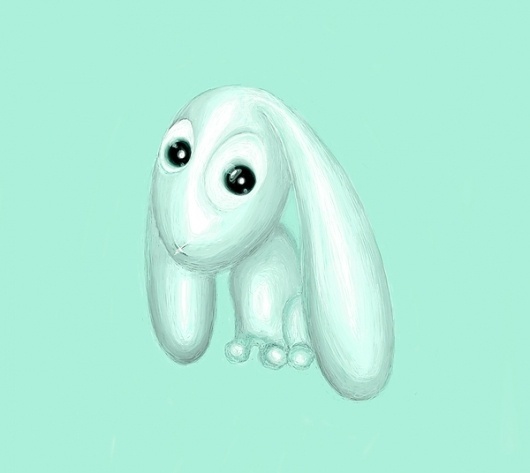 digital drawings on the Behance Network #polar #rabbit #drawing