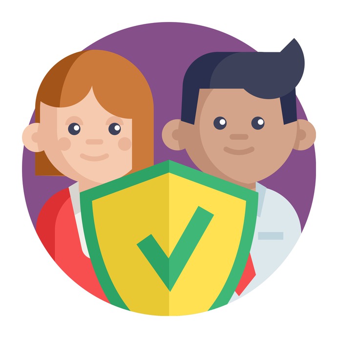 See more icon inspiration related to safe, check, shield, team, wellness, teamwork, group, protected, quality, safety, protection, networking, security and business on Flaticon.