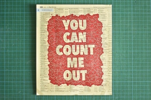 The Hungry Workshop | Count me out #yellow #print #protest #pages