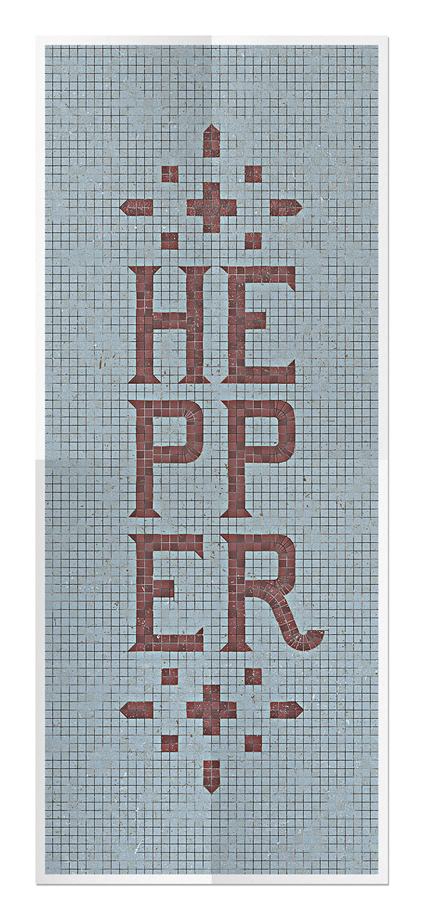 Hepper Display Typeface on Behance #hepper #design #letter #mosaic #art #type #typography