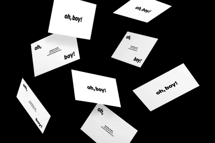 Oh Boy! Branding - Mindsparkle Mag Great simple black and white corporate design for Oh Boy! – a young film-production company based in Germany. #logo #identity #branding #design #color #photography #graphic #design #gallery #blog #project #mindsparkle #mag #beautiful #portfolio #designer