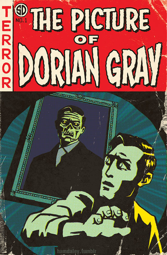 New print: Oscar Wildes Picture of Dorian Gray via Tales from the Crypt. #dorian #illustration #gray