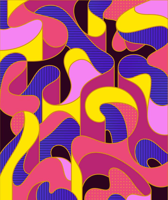 Experimental graphic pattern for key visuals designed by Andrei Robu www.robu.co