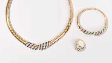 Rubin-Saphir-Smaragd-Brillant-Set