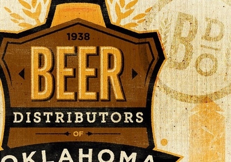 The Beer Distributors of Oklahoma #logo #texture #beer