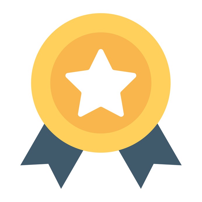 See more icon inspiration related to medal, award, quality, certificate, winner, certification, sports and competition and seo and web on Flaticon.