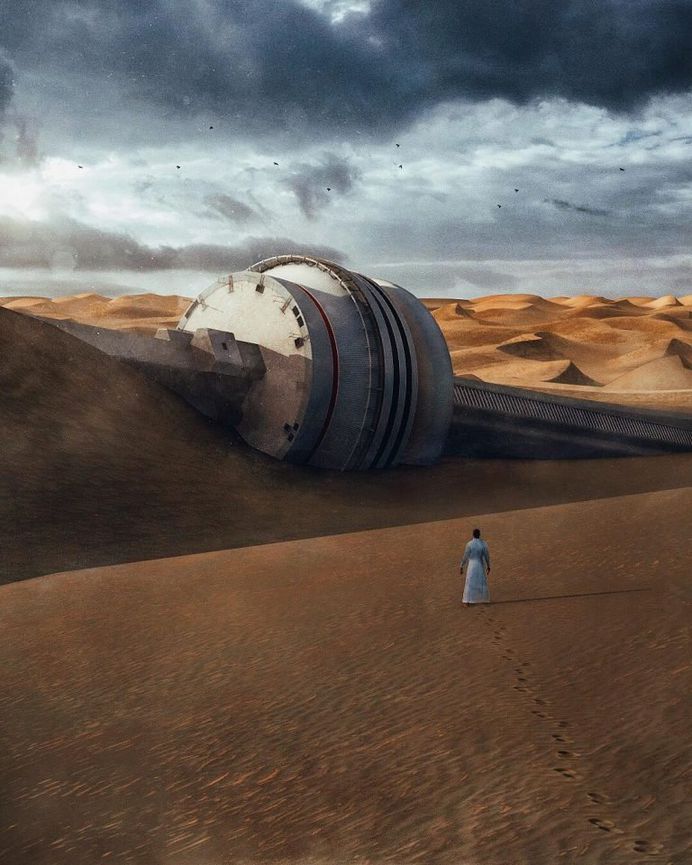 Cyberpunk and Post-Apocalyptic Urban Landscapes by Justin Leduc