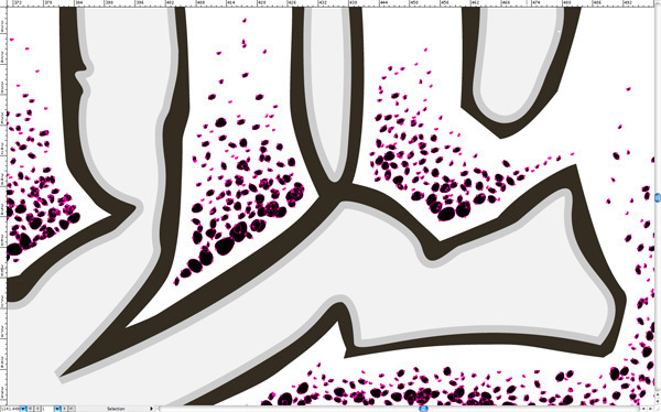 Game Changers - Detail: Vector Pebbles #logo #movie #paulpants #proccess