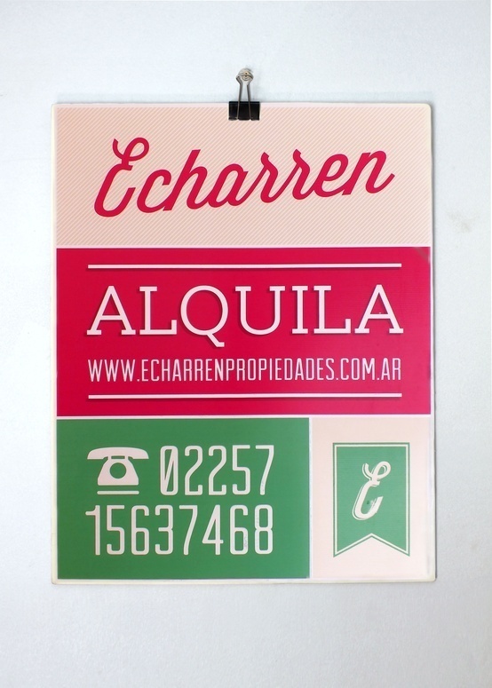 Echarren Real Estate #brand #poster #logo #layout #typography