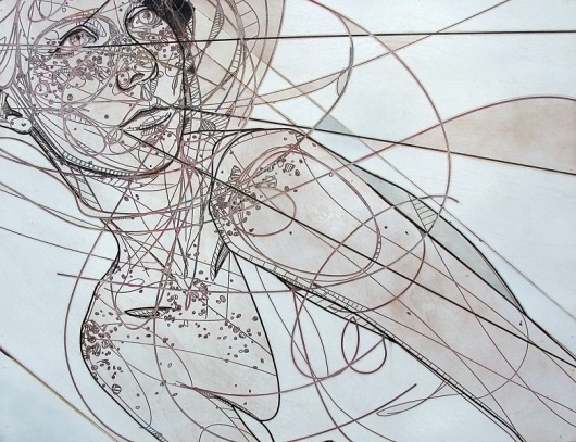 Jason Thielke - Art #woodcut #thielke #girl #jason #etching
