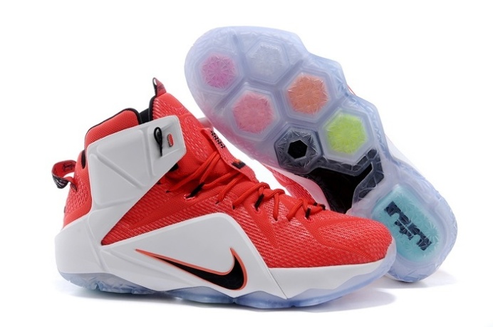 Nike on Sale Zoom Lebron Xii 12 Mens Online White Red