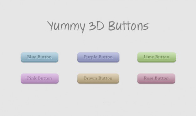 3d buttons - psd/html Free Psd. See more inspiration related to Button, 3d, Buttons, Psd, Templates, Html, Horizontal and 3d button on Freepik.