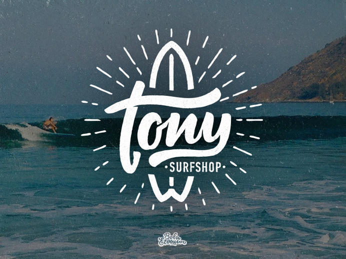 Tony Surfshop logo by Typemate
