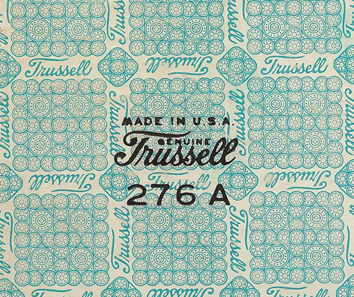 Trussell vintage type and pattern #script #typography